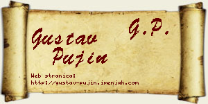 Gustav Pujin vizit kartica